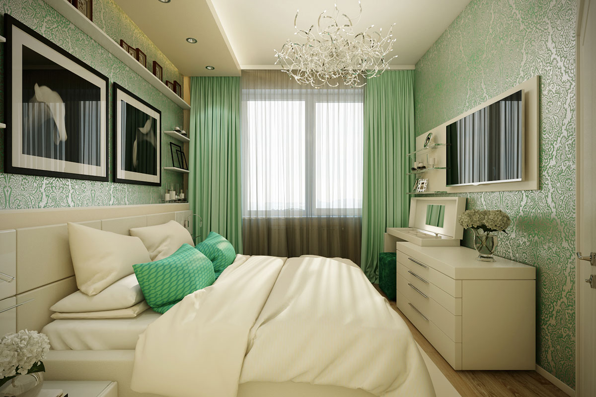 Зеленый цвет в интерьере спальни: дизайнерские концепции и выбор оттенка