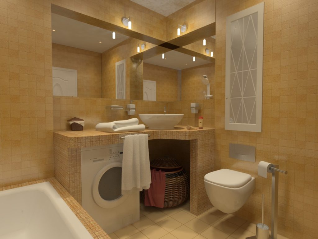 Дизайн небольшой ванной комнаты 5 кв. м: советы по оформлению (+37 фото)