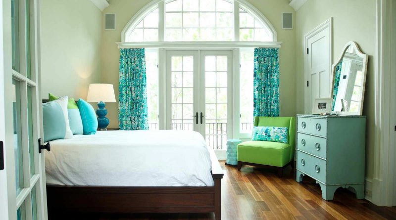Использование зеленого цвета в спальне: релакс и гармония