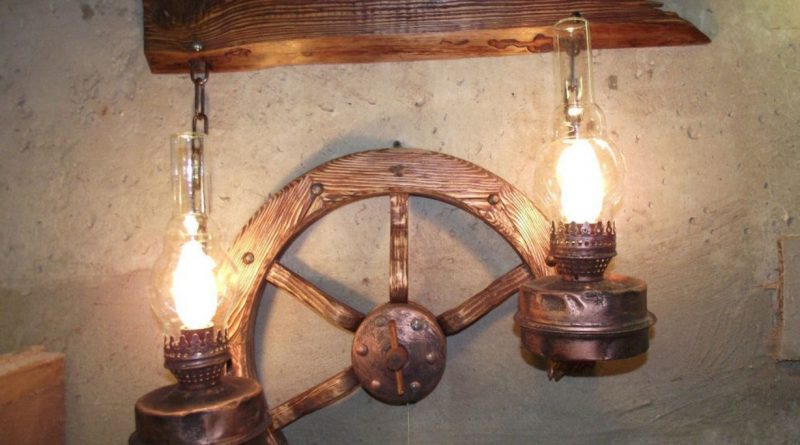 Оригинальные самодельные светильники на стену: 2 подробных мастер-класса