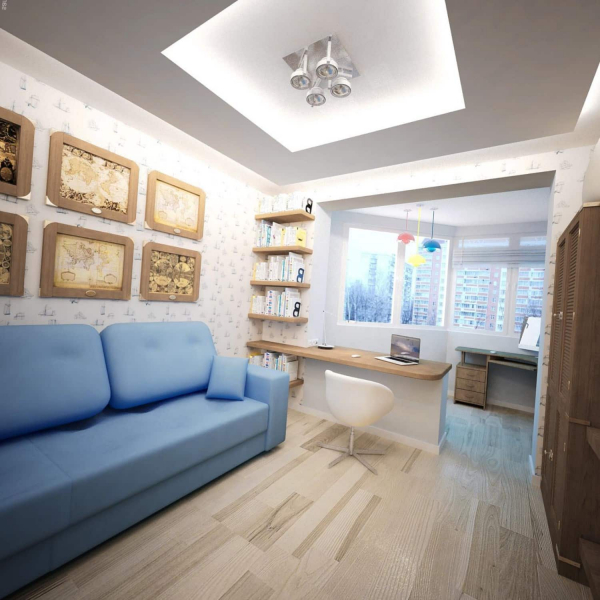 Объединение балкона с комнатой: идеальное решение для маленькой квартиры в фото