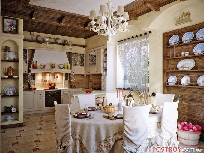 Кухня в деревенском стиле — дизайн, оформление, фото в фото