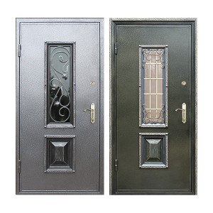 Входная дверь в частный загородный дом, металлические и другие варианты в фото