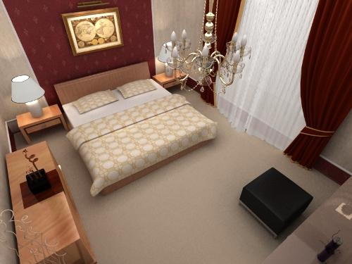 Дизайн спальни в классическом стиле в фото