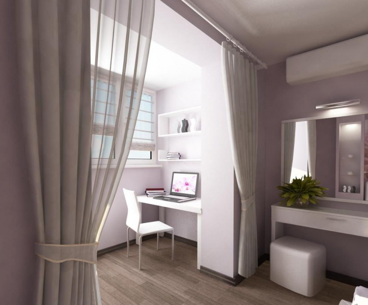 Объединение балкона с комнатой: идеальное решение для маленькой квартиры в фото