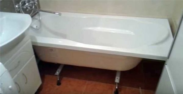Как установить акриловую ванну в фото