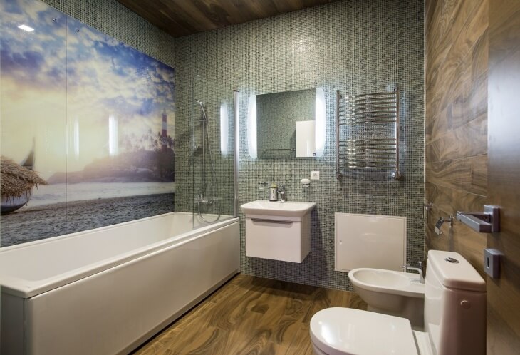 Стеновые панели в ванной комнате – красиво и дешево в фото