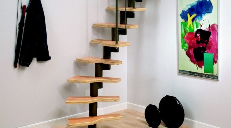 Как выбрать компактную лестницу на второй этаж [основные виды конструкций] в фото