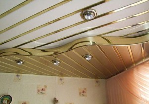 Реечный потолок в фото