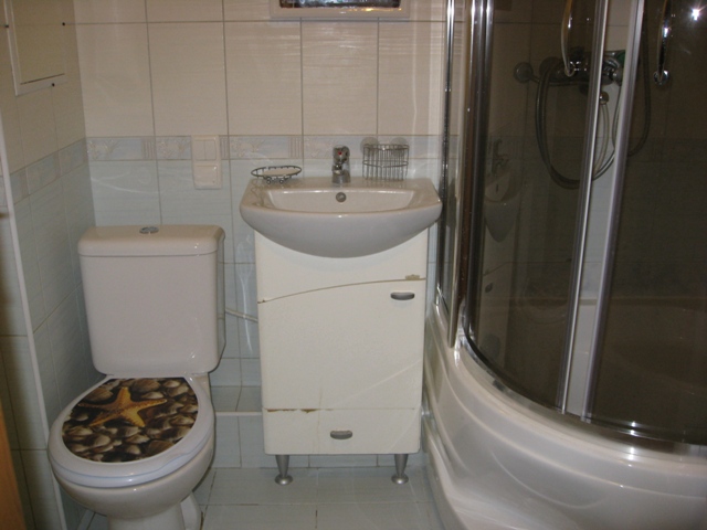 Дизайн ванной комнаты с душевой кабиной в фото