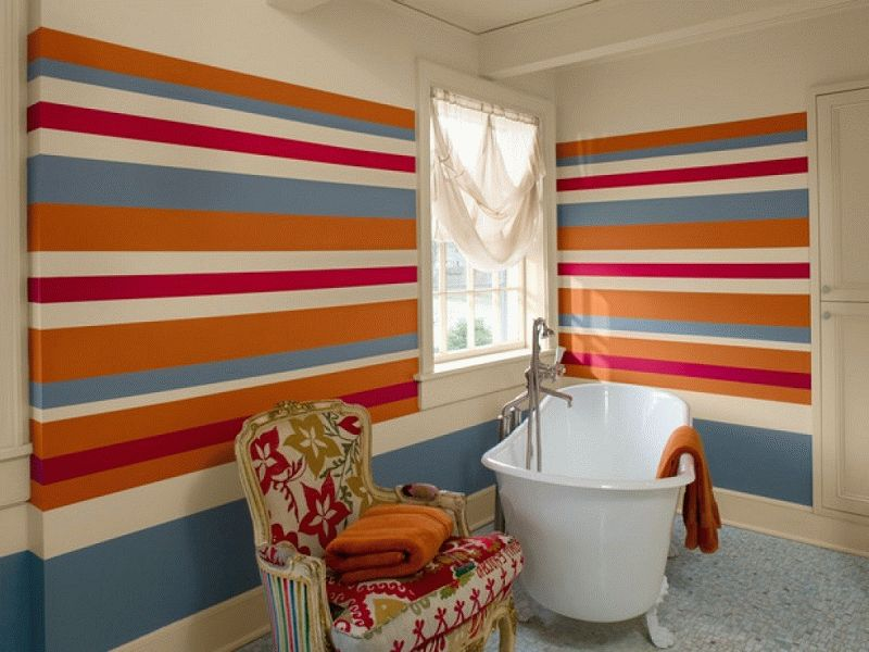 Секреты и особенности покраски ванной комнаты в фото