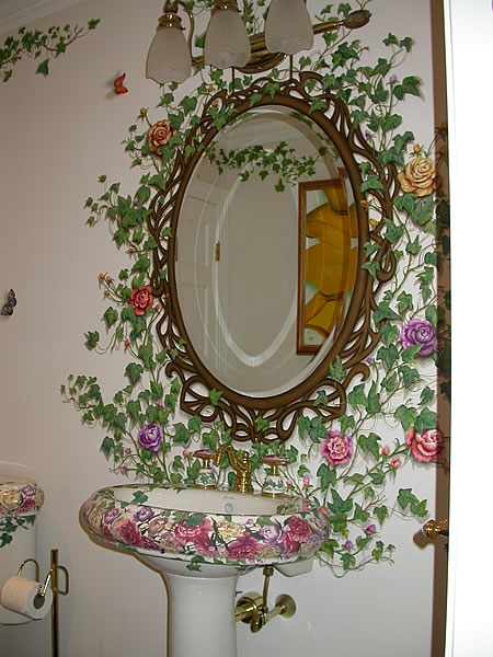 Зеркальные ванные в фото
