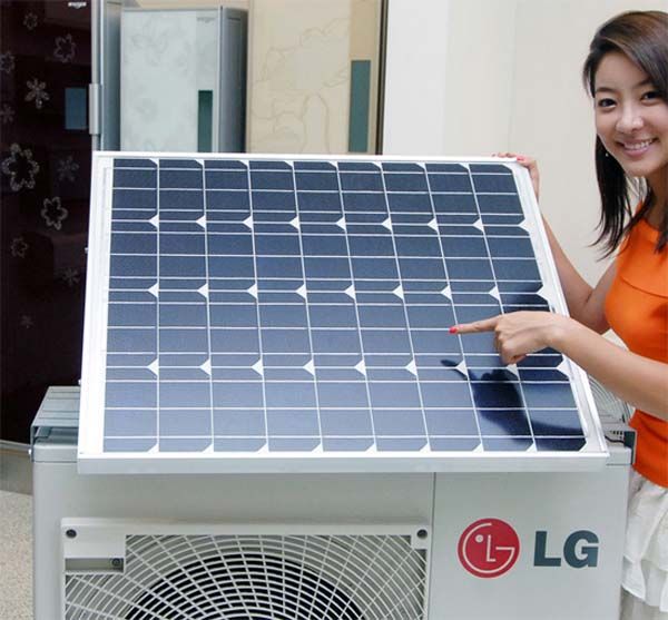 Экологичный солнечный кондиционер от LG в фото