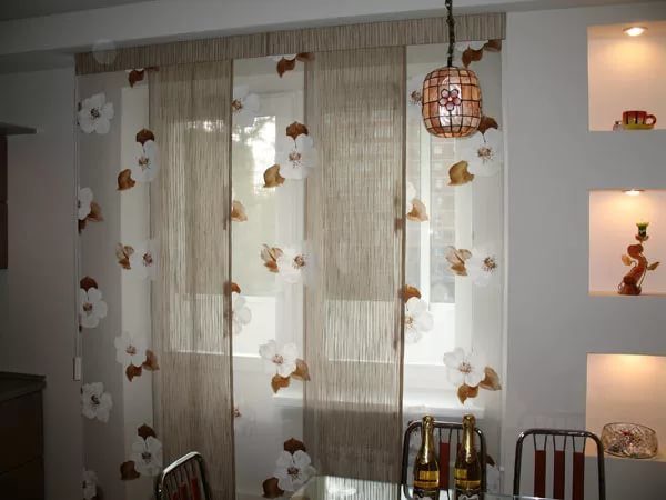 Японские шторы в интерьере 45 фото идей в фото