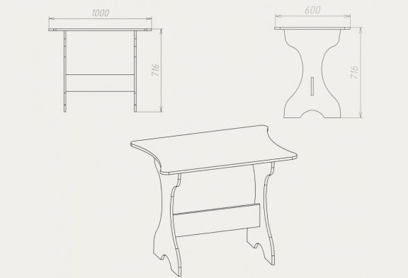 Как можно сделать кухонный стол своими руками? в фото