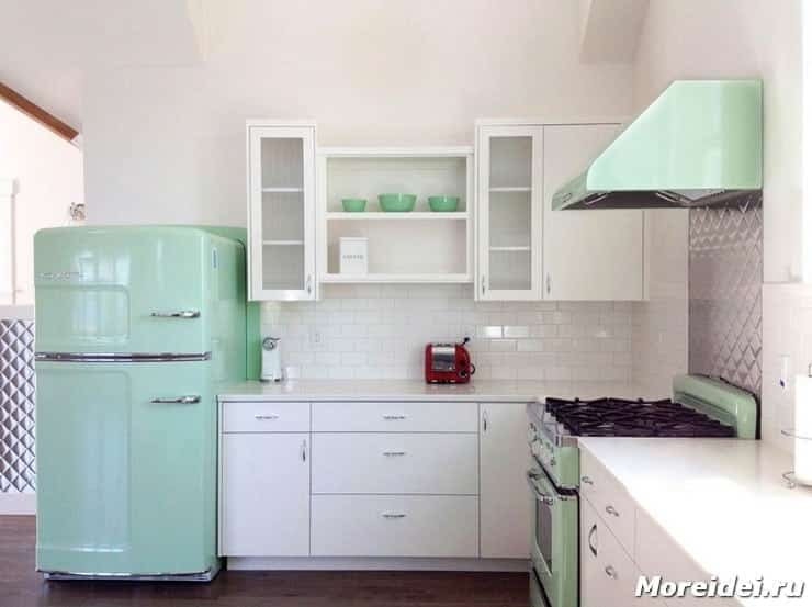 Холодильники в стиле ретро: как выбрать и использовать в дизайне? в фото