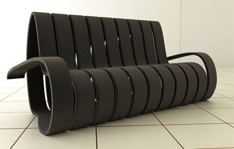 Сумасшедший дизайн роскошного дивана в фото