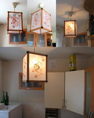 Самодельные напольные и подвесные светильники своими руками в одном стиле в фото