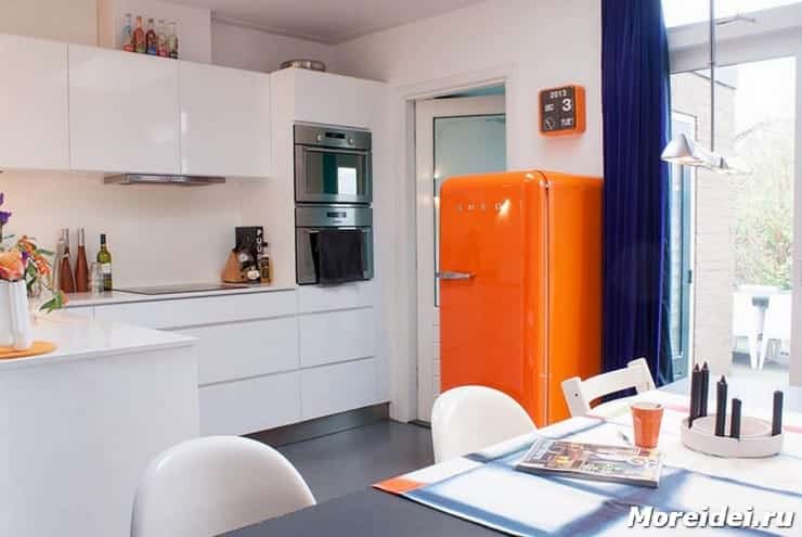 Холодильники в стиле ретро: как выбрать и использовать в дизайне? в фото