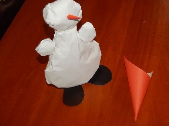 Снеговик из бумаги своими руками: схемы поделок с фото в фото