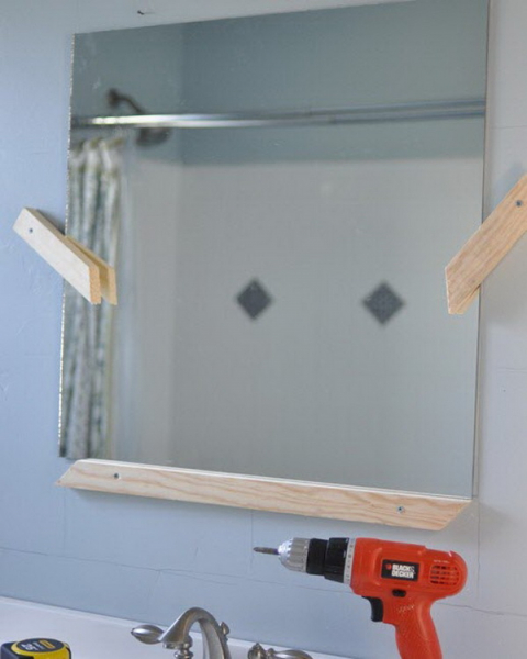 Зеркало с мозаикой в ванной комнате своими руками в фото
