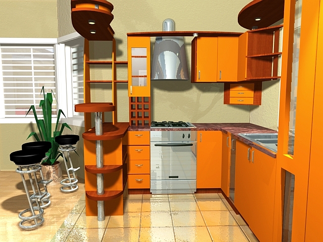 Дизайн угловой кухни с барной стойкой своими руками в фото