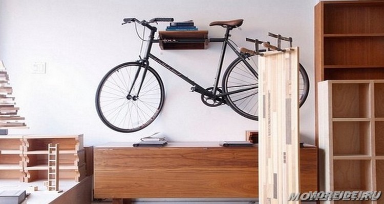 Хранение велосипеда в квартире — 25 творческих идей в фото