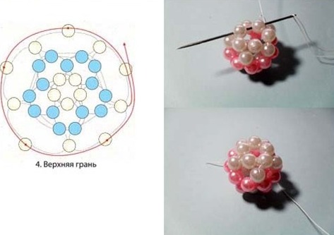 Как сплести шарик из бисера: схема и пошаговая инструкция с видео в фото