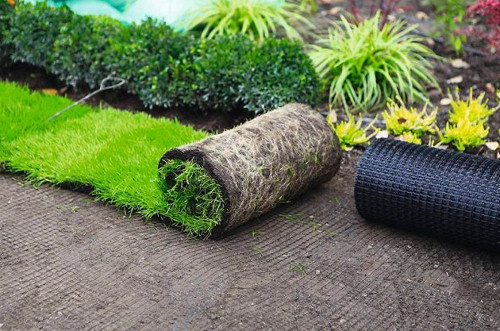Укладка газона – эффективный способ облагородить участок в фото