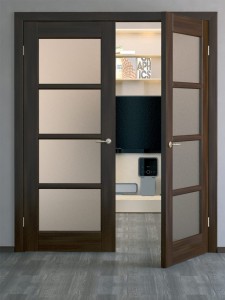 Двупольная дверь: потребность либо вариант оформления помещения в фото