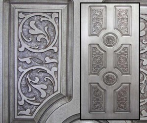Накладки на двери: производство и выполнение отделки на металлические двери в фото