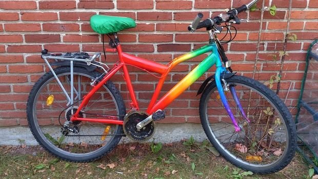 Как покрасить велосипед своими руками в фото
