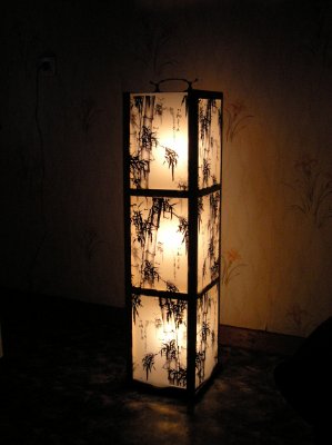 Самодельные напольные и подвесные светильники своими руками в одном стиле в фото