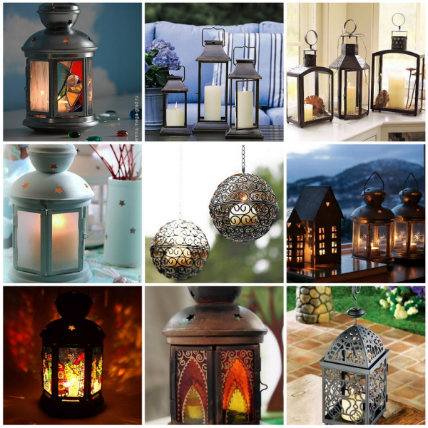 Вдохновение дня: свечные фонарики для декора дома и дачи (27 фото) в фото