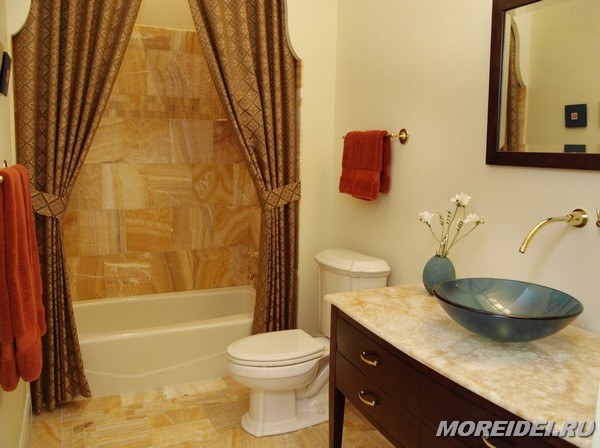 Шторы для ванной комнаты — 32 фото в фото