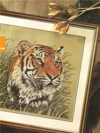 Схема вышивки крестом: «северные тигры» скачать бесплатно в фото