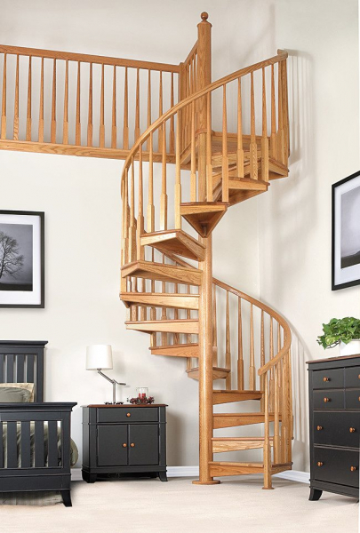 Как построить винтовую лестницу – устройство спиральной конструкции между этажами дома в фото