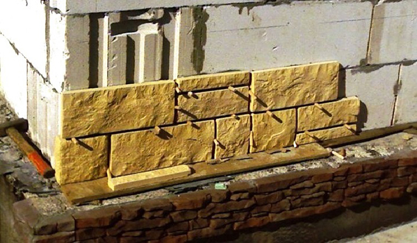 Облицовка стен искусственным камнем в фото