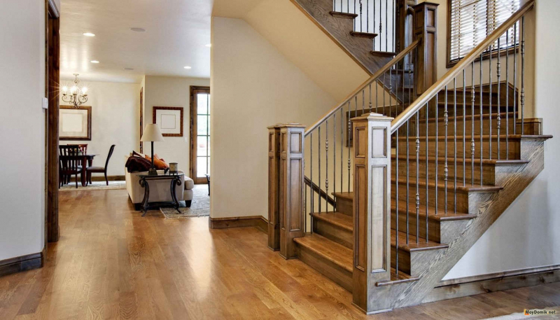 Как построить деревянную лестницу на второй этаж – технология изготовления – схема и видео в фото
