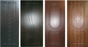 Накладки на двери: производство и выполнение отделки на металлические двери в фото