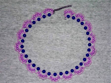 Схема плетения из бисера ожерелья «Stella» в фото