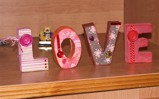 Буквы из картона своими руками для детей на День рождения в фото