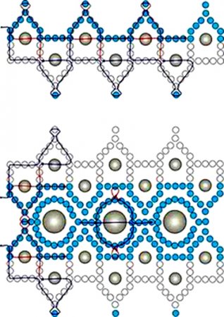 Схема плетения из бисера ожерелья «Anna» в фото