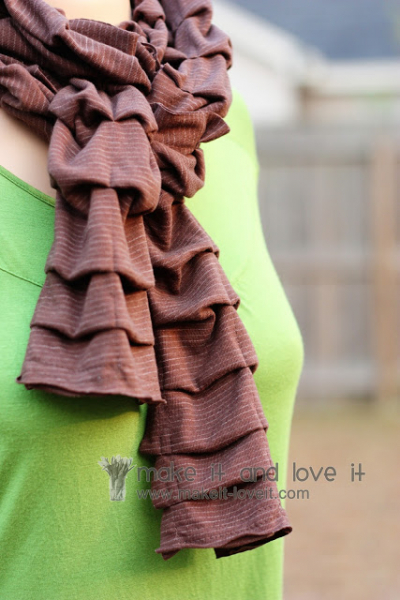 Модный шарф своими руками в фото