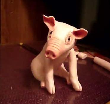 Мастер класс: мини-скульптура из полимерной глины — свинка в фото