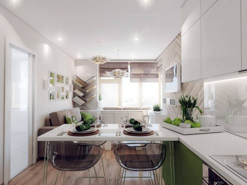 Идеи для дизайна кухни-гостиной на 30 кв м в фото