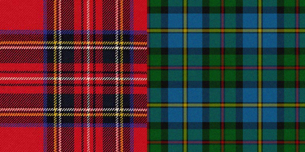 Ткань шотландка – виды и особенности материала тартан в фото
