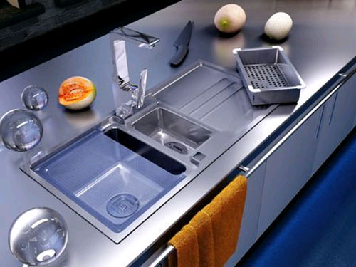 Выберите современную кухонную мойку в фото