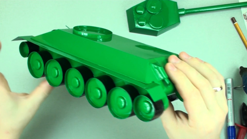 Делаем модель танка Т-34-85 своими руками в фото