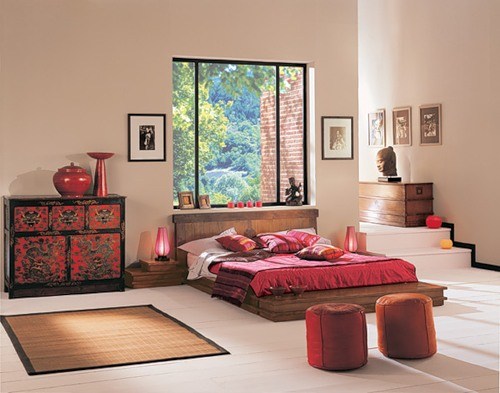 Спальня в стиле дзен в фото